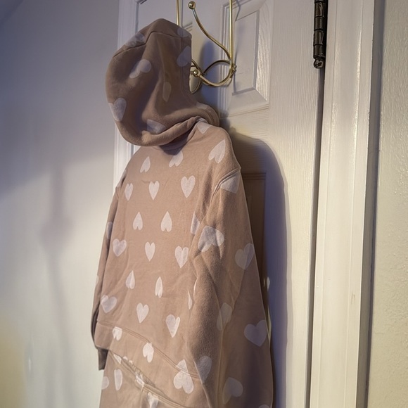 Old Navy Heart Theme Hooded Jogger Set Size L 10/12 - Picture 4 of 9